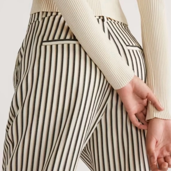 NWT, Everlane The TENCEL Way-High Taper Pant Ombre Stripe, Sz 14 - Picture 3 of 15